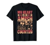 My Heart Is in Amish Country PA Dutch Pride Maglietta