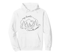 My Heart Is in The Woods Forest Nature Enthusiast Felpa con Cappuccio