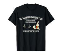 My Heart Knows These Coordinates Cameroonian Pride Maglietta