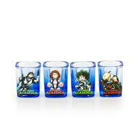 My Hero Academia 59ml Quadrato Shot Vetro 4 Confezione