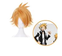 My Hero Academia Boku no Hero Academia Kaminari Denki Hiar Parrucca Capelli sintetici Gioco di ruolo Parrucche + Protezione parrucca Costume Cosplay