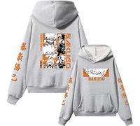 My Hero Academia Felpa Con Cappuccio Con Stampa Bakugo Grafica Cosplay Felpa Giacca Uniforme Scolastica Harajuku Streetwear Top (L,color 03)