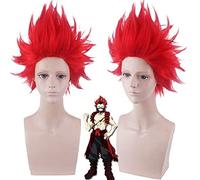 My Hero Academia Kirishima Eijiro Short Red Cosplay Parrucca Boku No Hero Academia Capelli Sintetici Eijiro Parrucche Cosplay + Berretto Parrucca Kirishima Eijiro Eijiro Parrucca Pl-688