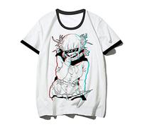 My Hero Academia - Maglietta unisex con stampa 3D anime, girocollo, per cosplay, costume Boku No Hero Academia Toga Himiko con personaggio dei cartoni animati, a maniche corte, maglietta Tipo 3. L