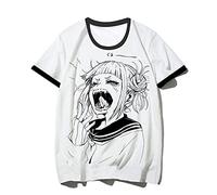 My Hero Academia - Maglietta unisex con stampa 3D anime, girocollo, per cosplay, costume Boku No Hero Academia Toga Himiko con personaggio dei cartoni animati, a maniche corte, maglietta Tipo 1. L