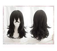 My Hero Academia My Boku no Hero Academia Shouta Aizawa 45cm Long Wavy Black Heat Resistant Cosplay Costume Wig+wig cap