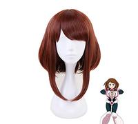 My Hero Academia OCHACO URARAKA Ochako Donna Marrone Parrucca corta Cosplay Costume Boku no Hero Academia Parrucche resistenti al calore