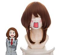 My Hero Academia Ochako Uraraka Parrucche cosplay per capelli sintetici resistenti al calore di alta qualità per le donne Parrucca del fumetto del anime marrone