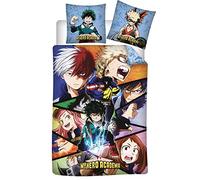 My Hero Academia - Set copripiumino 140 x 200 cm, federa 63 x 63 cm, in poliestere