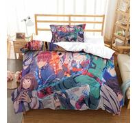 My Hero Academia Set Copripiumino Biancheria Da Letto 3D Stampa Copripiumino Set Singolo 135x200 Morbido e Traspirante Microfibra Copripiumino Con Cerniera e Federa Per Bambino e Adolescenti Adulti