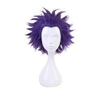 My Hero Academia Shinsou Hitoshi Shinso Parrucca corta viola Costume Cosplay Boku no Hero Academia Parrucca da uomo resistente al calore