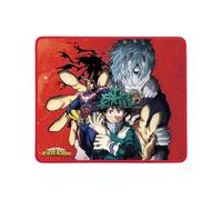 Konix My Hero Academia Tappetino per mouse gaming 32 x 27 cm - Base antiscivolo - Superficie in silicone 3D - Rosso