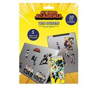My Hero Academia Tech - Set di 30 adesivi anime per computer portatili, telefoni cellulari e tablet, adesivi per dispositivi per bambini, adesivi per adulti, prodotto ufficiale