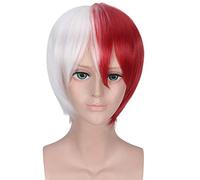 My Hero Academia Todoroki Shoto Women Tsuyu Asui Play Parrucca Costume Cosplay Boku no Hero Academia Verde Parrucche per capelli neri + Parrucca Cap Taglia unica Shoto Todoroki parrucca 2