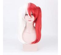 My Hero Academia Todoroki Shoto Women Tsuyu Asui Play Wig Costume Cosplay Boku no Hero Academia Parrucche di capelli neri verdi + berretto parrucca One Size Shoto Todoroki parrucca 1