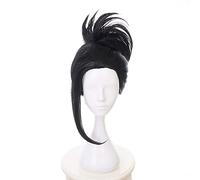My Hero Academia YAOYOROZU MOMO Parrucca nera da donna con chignon Costume Cosplay Boku no Hero Academia Parrucche resistenti al calore