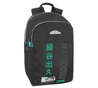 My Hero Academia - Zaino Free Time, Capiente Spazio Centrale Con Sezione Imbottita per Notebook, Tasca Frontale E Laterali Con Top Elasticizzato, Fondo E Retro Imbottiti, Cm 29x40hx19 - Nero
