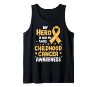 My Hero Is Now My Angel Childhood Cancer Awareness Apparel Canotta
