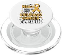 My Hero Is Now My Angel Childhood Cancer Awareness Apparel PopSockets PopGrip per MagSafe