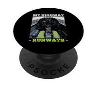 My highway has runways PopSockets PopGrip Adesivo