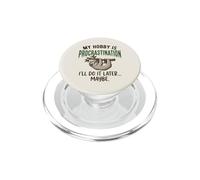 My Hobby Is Procrastination Pigro Bradipo Divertente PopSockets PopGrip per MagSafe