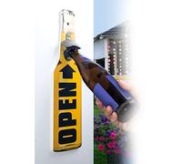 My Home Apribottiglie da Parete Birra Giallo in Legno