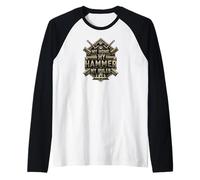My Home My Hammer My Rules Carpenter Builder Design Maglia con Maniche Raglan