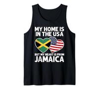 My Home USA My Heart - Bandiera Jamaicana American Pride Canotta
