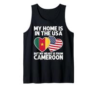 My Home USA My Heart Camerun Camerun American Pride Canotta