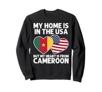 My Home USA My Heart Camerun Camerun American Pride Felpa