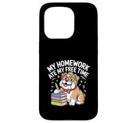 My Homework Ate My Free Time Lotte degli studenti - Custodia per iPhone 15 Pro