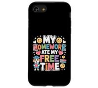 My Homework Ate My Free Time Lotte degli studenti |- Custodia per iPhone SE (2020) / 7/8
