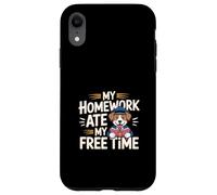 My Homework Ate My Free Time Lotte degli studenti ------- Custodia per iPhone XR