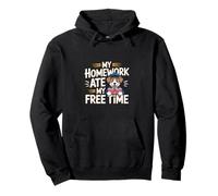 My Homework Ate My Free Time Lotte degli studenti ------- Felpa con Cappuccio