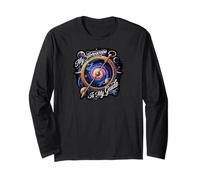 My Horoscope Is My Guide Celestial Astrology Galaxy Compass Maglia a Manica