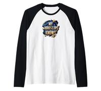 My Horoscope Knows Funny Astrology Space Stars Maglia con Maniche Raglan