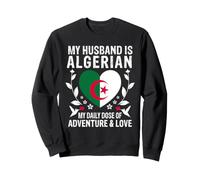 My Husband Is Algerian Husband Algeria Flag Felpa