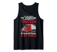 My Husband Is Just A Trucker Funny Truck Driver Canotta