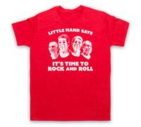 My Icon Art and Clothing Break Little Hand Says Rock and Roll Point - Maglietta da uomo, Rosso, 5XL