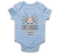 My Icon Art & Clothing Facehugger Free Hugs Space Sci Fi Alien Horror Film Azzurro 0-3 Mesi