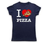 My Icon Art & Clothing I Love Pizza Donna Maglietta