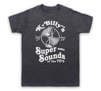 My Icon Art & Clothing K-Billy's Super Sounds of the 70s Reservoir Tarantino - Maglietta da uomo, Ardesia vintage, L