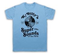 My Icon Art & Clothing K-Billy's Super Sounds of the 70s Reservoir Tarantino - Maglietta da uomo, blu cielo, M