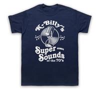 My Icon Art & Clothing K-Billy's Super Sounds of the 70s Reservoir Tarantino - Maglietta da uomo, blu navy, XXL