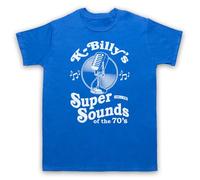 My Icon Art & Clothing K-Billy's Super Sounds of the 70s Reservoir Tarantino - Maglietta da uomo, Blu reale, XXL