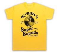 My Icon Art & Clothing K-Billy's Super Sounds of the 70s Reservoir Tarantino - Maglietta da uomo, Giallo, M