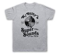 My Icon Art & Clothing K-Billy's Super Sounds of the 70s Reservoir Tarantino - Maglietta da uomo, Grigio chiaro, 4XL