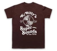 My Icon Art & Clothing K-Billy's Super Sounds of the 70s Reservoir Tarantino - Maglietta da uomo, Marrone, M