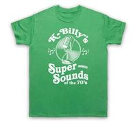 My Icon Art & Clothing K-Billy's Super Sounds of the 70s Reservoir Tarantino - Maglietta da uomo, Verde, M