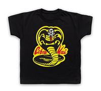My Icon Art & Clothing Karate Cobra Kai Dojo Logo Sports Film - Maglietta da bambino Nero 9-11 Anni